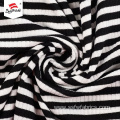 Yarn Dyed Rib Polyester Rayon Spandex Fabric